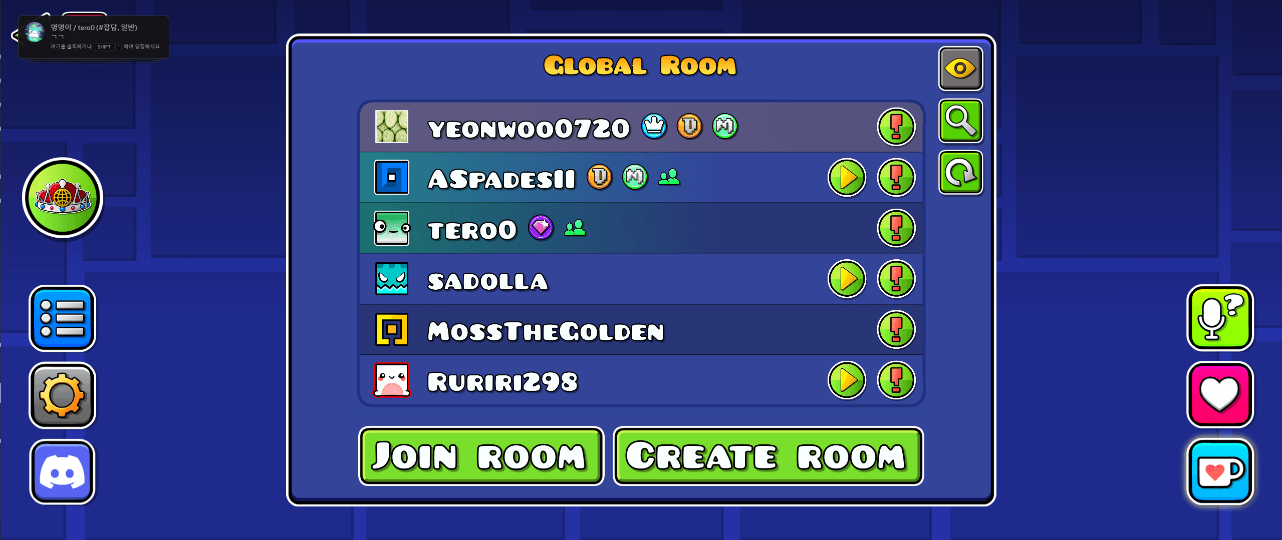 Globed Main Menu